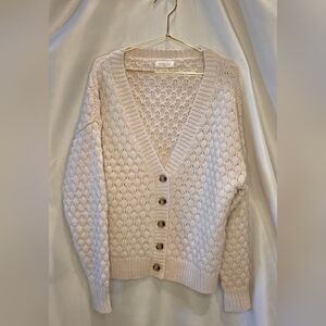 Sophie Rue Cream Button-Up Cardigan